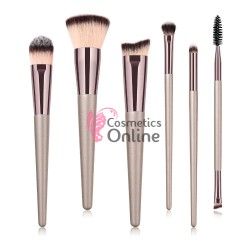 Pensule de Make-up  6 bucati Silver Profesionale MKB04